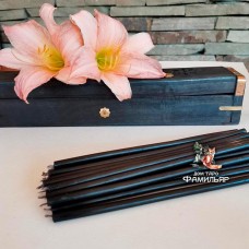 Подставка под благовония Пенал ручной работы чёрный