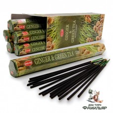 Благовония HEM GINGER GREEN TEA/Имбирь-Зеленый чай